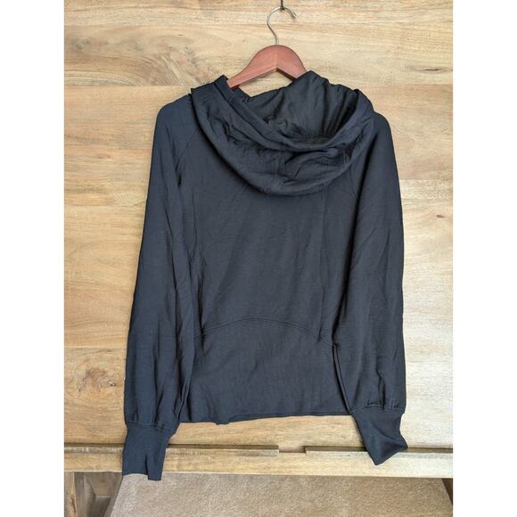 Tavi Ebony Cozy Paneled Hoodie Womens XS Black Soft Fleece Lined Drawstring NWT - Picture 2 of 5